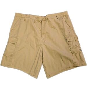 Wrangler Cargo Shorts Men's 46 Beige Tan Relaxed Fit Pockets Gorpcore Casual